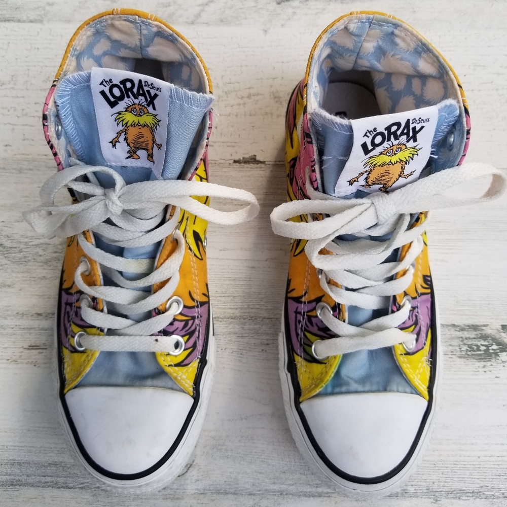Lorax Dr Suess Converse Shoes
